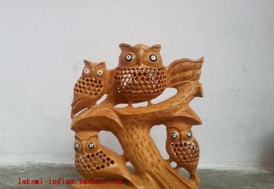 定制木雕擺件印度工藝品吸財(cái)風(fēng)水*家居裝飾喬遷禮品鏤空8寸