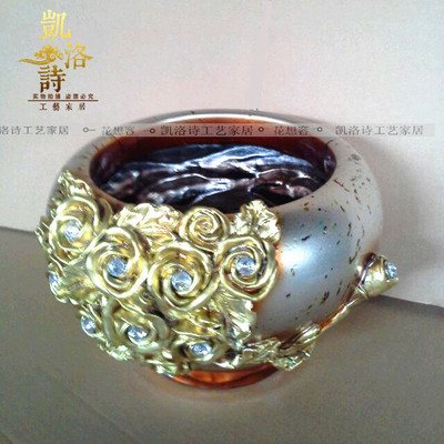 【凱洛詩】批發(fā)榮耀樹脂花瓶/天然樹脂花瓶/手彩玻璃/工藝品擺件__世界工廠網