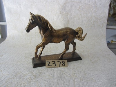 【樹脂陶瓷工藝品(金色駿馬)小】價格,廠家,圖片,塑料、樹脂工藝品,德化縣印藝印刷有限責任公司-