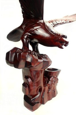 批發(fā)采購木質(zhì)工藝品-廠家直銷 木雕工藝品 大展宏圖 大鵬展翅 一件代發(fā) 大號(hào)老鷹.
